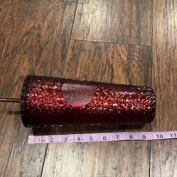 Burgundy Starbucks Cup 24 fl. Oz GUC - Picture 7 of 7